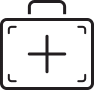 Medical bag icon.